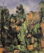 Paul Cezanne landscape rocks 3 oil on canvas